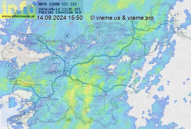 Radarska karta padavin