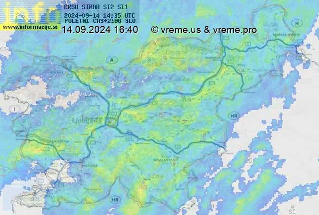 Radarska karta padavin