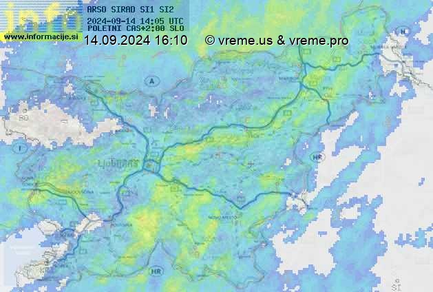 Radarska karta padavin