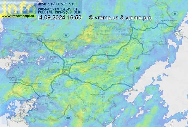 Radarska karta padavin