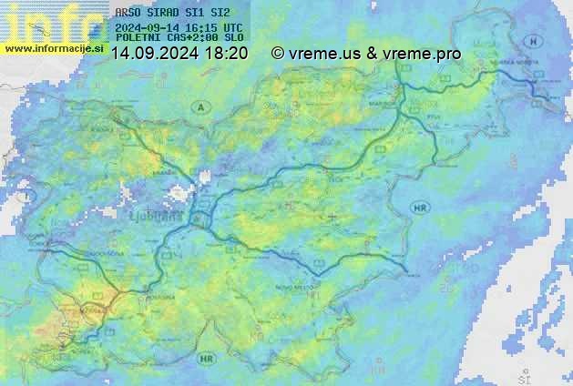 Radarska karta padavin