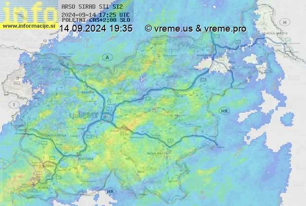 Radarska karta padavin