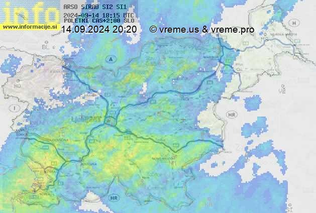 Radarska karta padavin