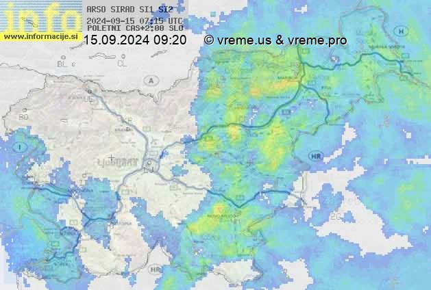 Radarska karta padavin