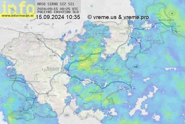 Radarska karta padavin