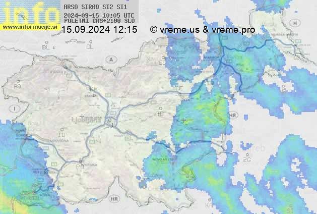 Radarska karta padavin