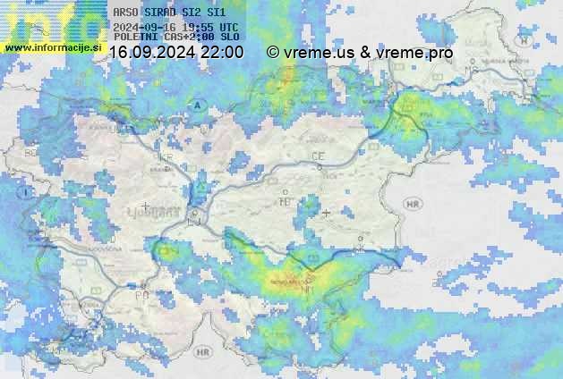 Radarska karta padavin