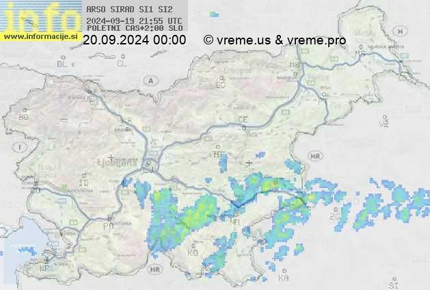 Radarska karta padavin