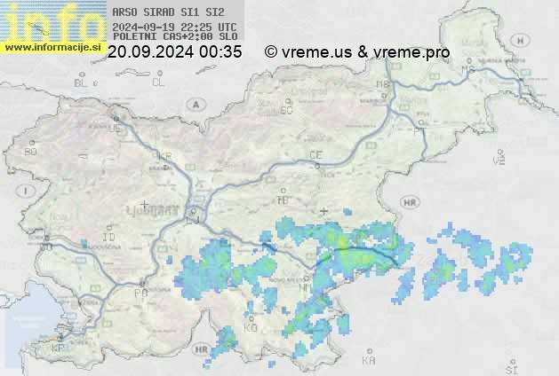 Radarska karta padavin