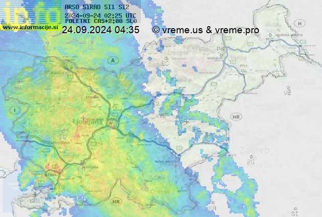 Radarska karta padavin