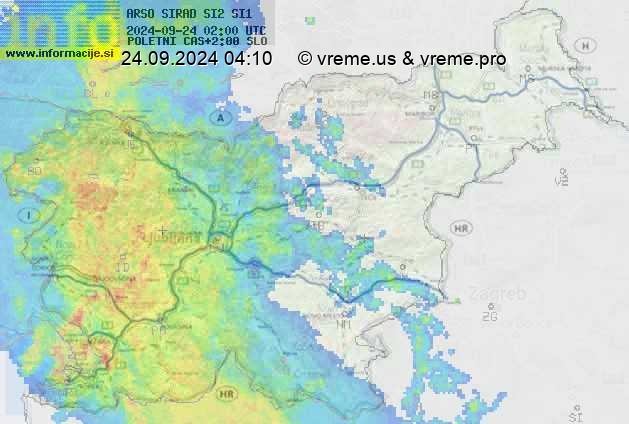 Radarska karta padavin