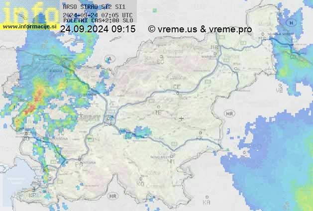 Radarska karta padavin