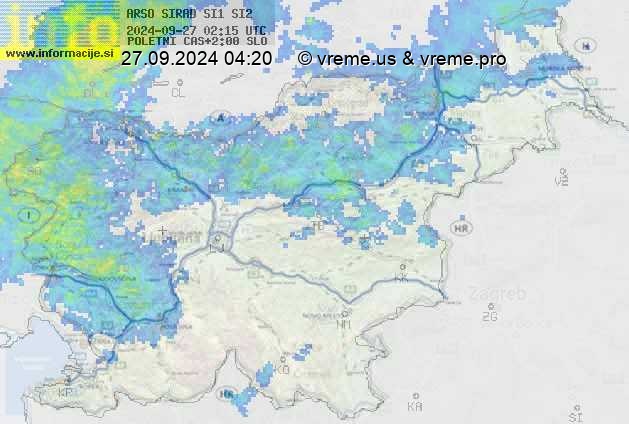 Radarska karta padavin