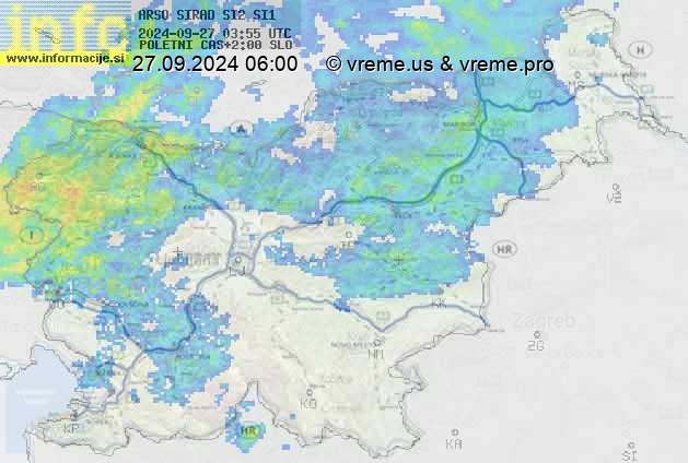 Radarska karta padavin