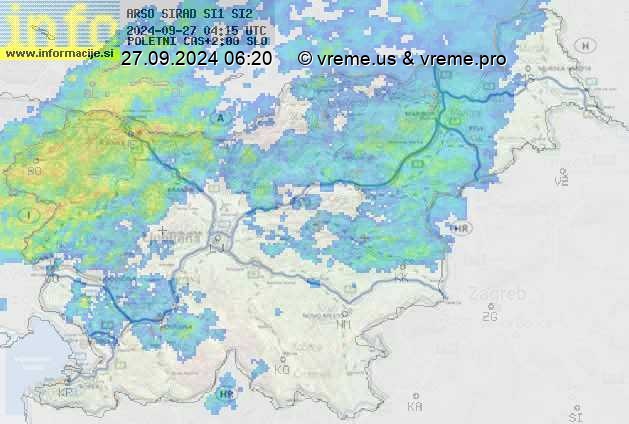 Radarska karta padavin