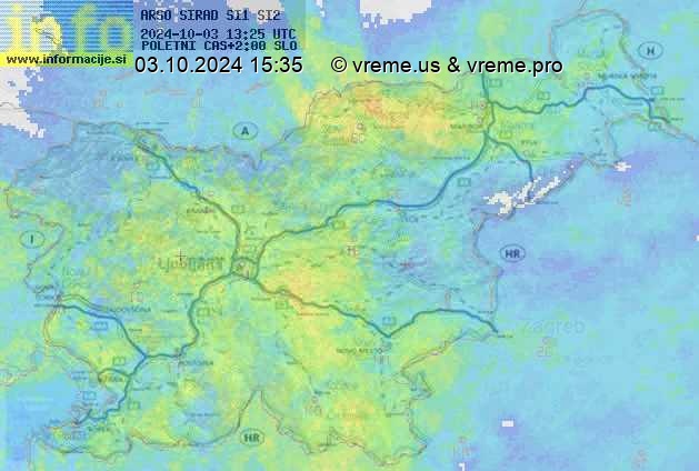 Radarska karta padavin