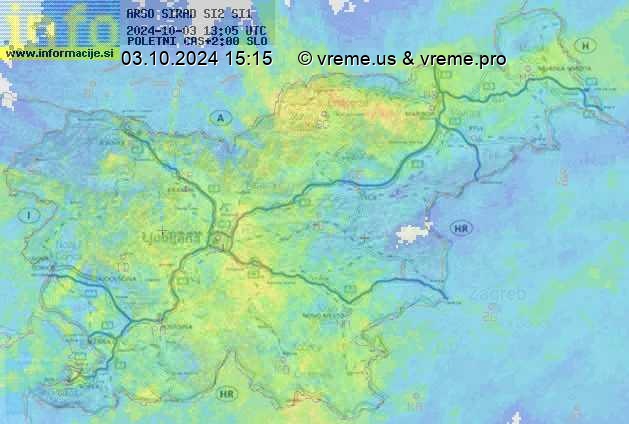 Radarska karta padavin