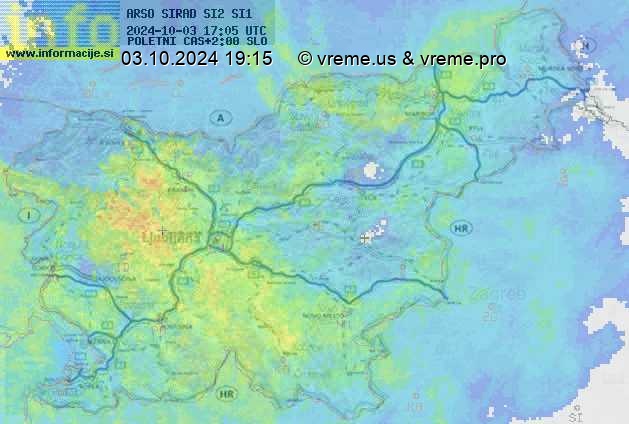 Radarska karta padavin