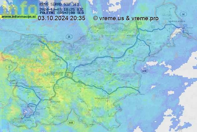 Radarska karta padavin