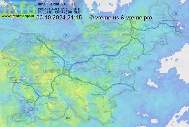 Radarska karta padavin