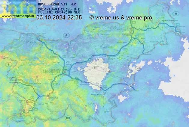 Radarska karta padavin