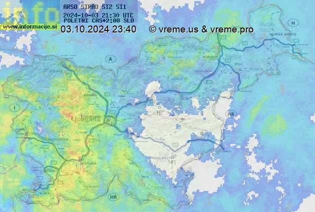 Radarska karta padavin