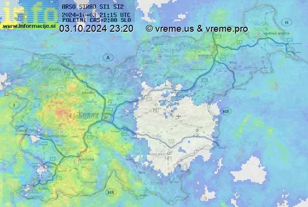 Radarska karta padavin