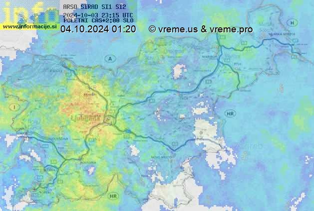 Radarska karta padavin