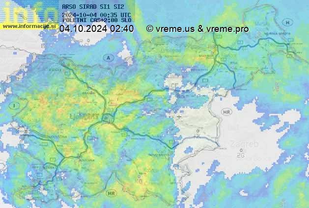 Radarska karta padavin