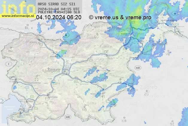 Radarska karta padavin