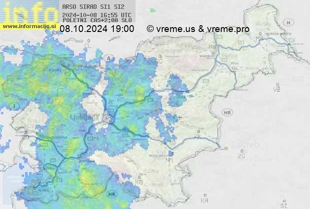 Radarska karta padavin