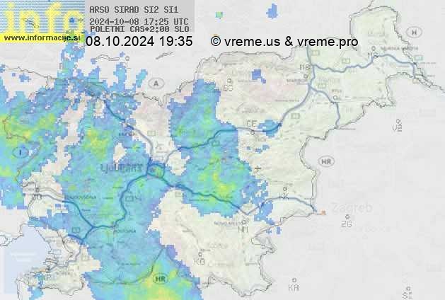 Radarska karta padavin