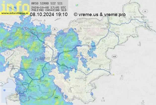 Radarska karta padavin