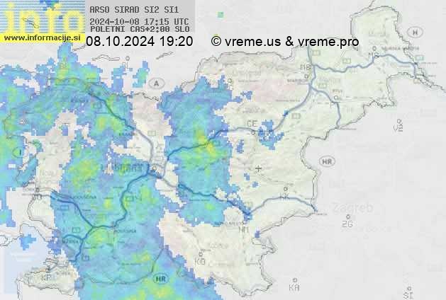 Radarska karta padavin