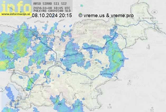 Radarska karta padavin