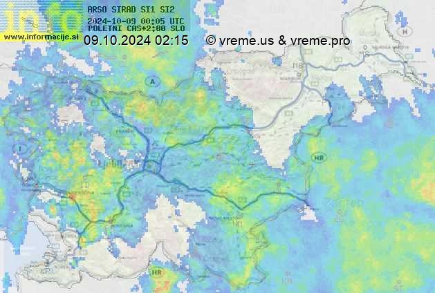 Radarska karta padavin