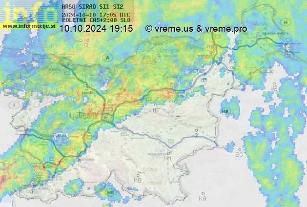 Radarska karta padavin