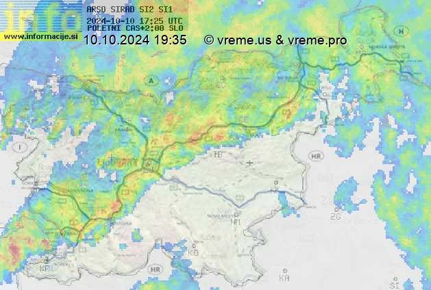 Radarska karta padavin