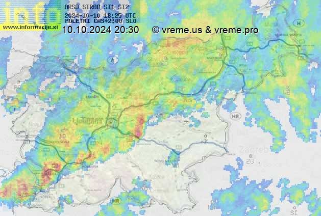 Radarska karta padavin