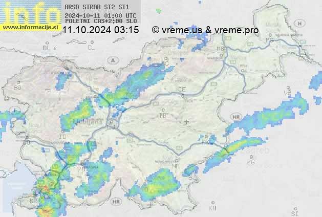 Radarska karta padavin