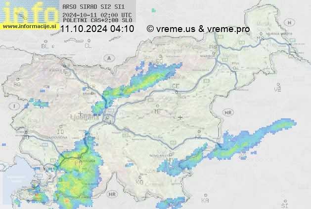 Radarska karta padavin