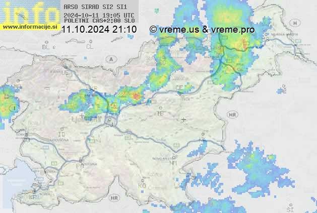 Radarska karta padavin