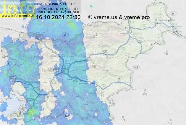 Radarska karta padavin