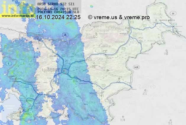 Radarska karta padavin