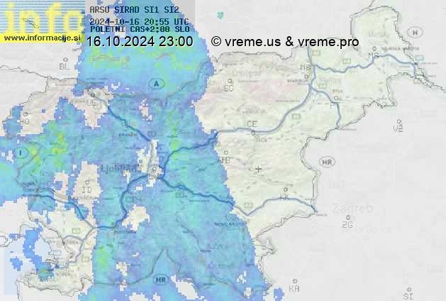 Radarska karta padavin