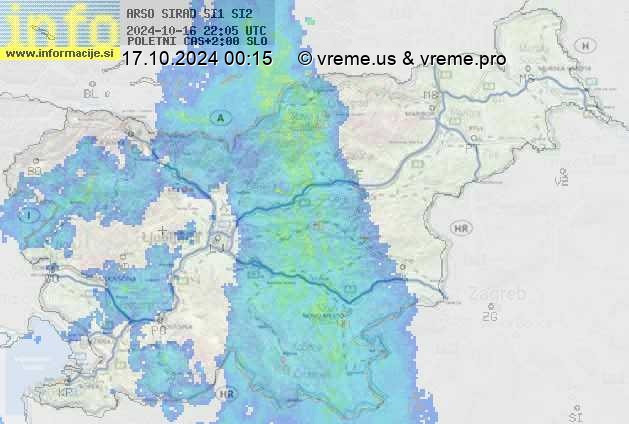 Radarska karta padavin