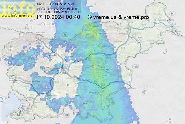 Radarska karta padavin