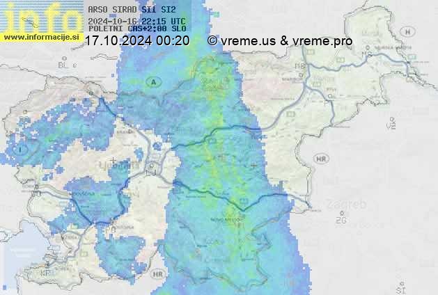 Radarska karta padavin