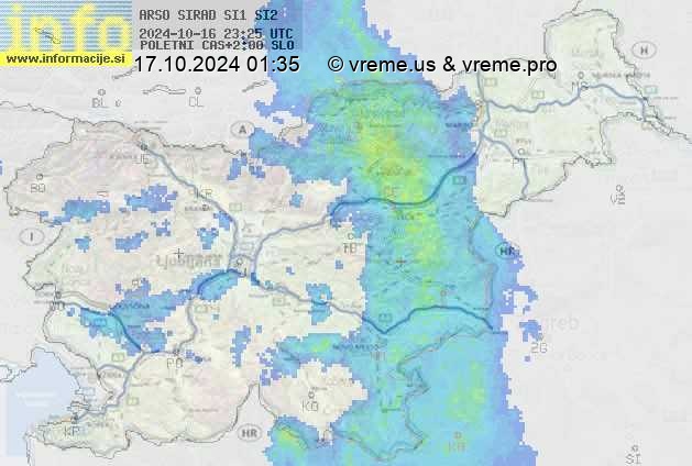 Radarska karta padavin