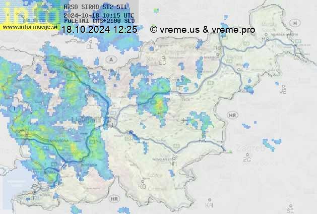 Radarska karta padavin